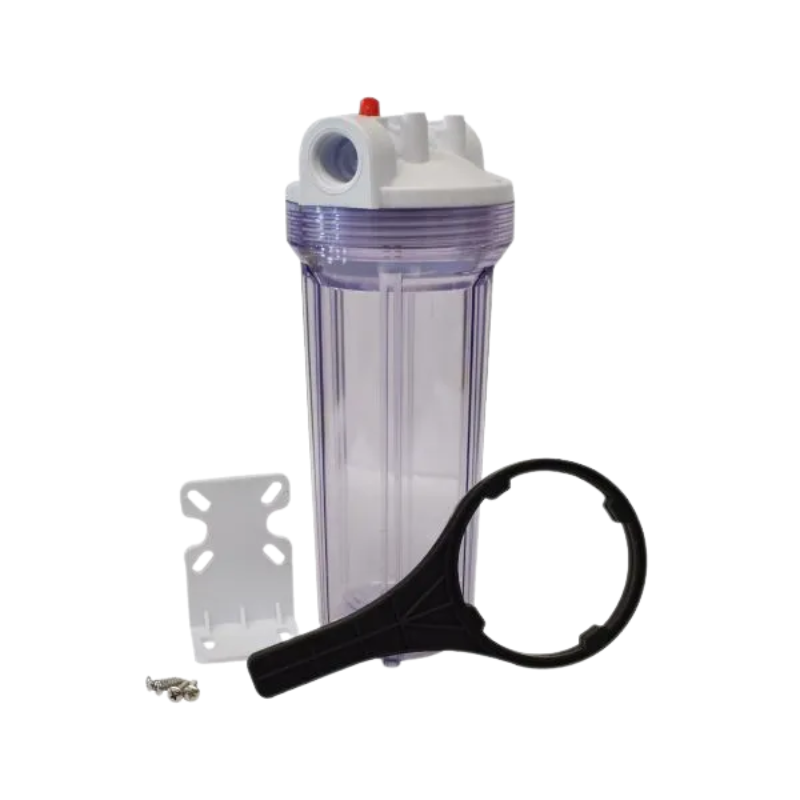 Portafiltros Transparente 2.5x10-3/4” con purgador