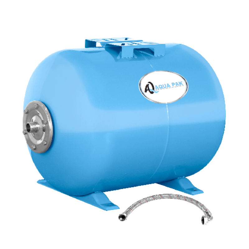 Tanque hidroneumático horizontal AQUEX 80 Lts (Membrana)