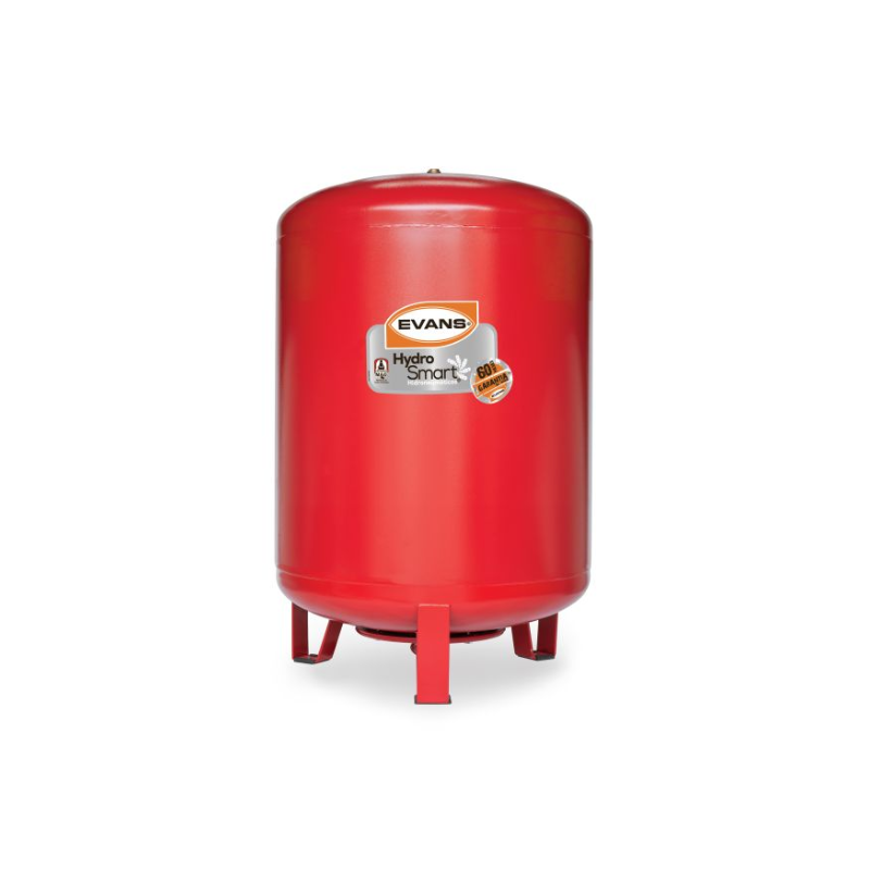 Tanque hidroneumático vertical EVANS 250 Lts (Membrana)