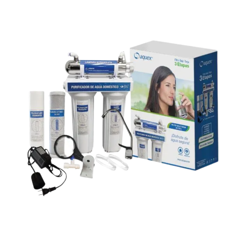 Purificador de agua de 3 etapas AQUEX